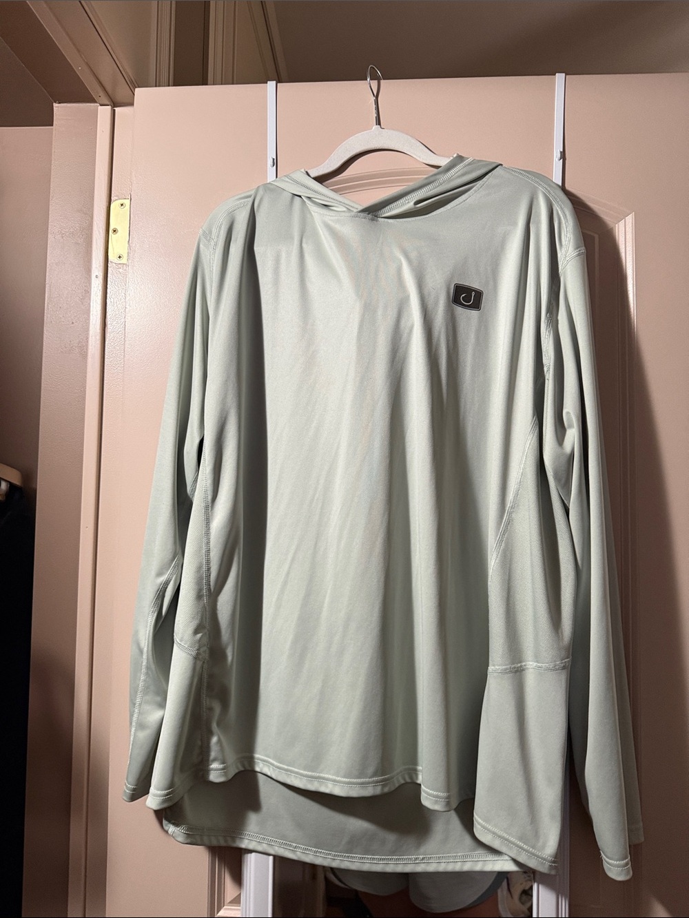 Men's Light Sage Hooded Performance Pullover